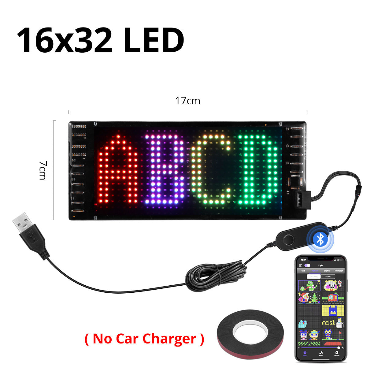 usb programmable led pixel matrix soft screen