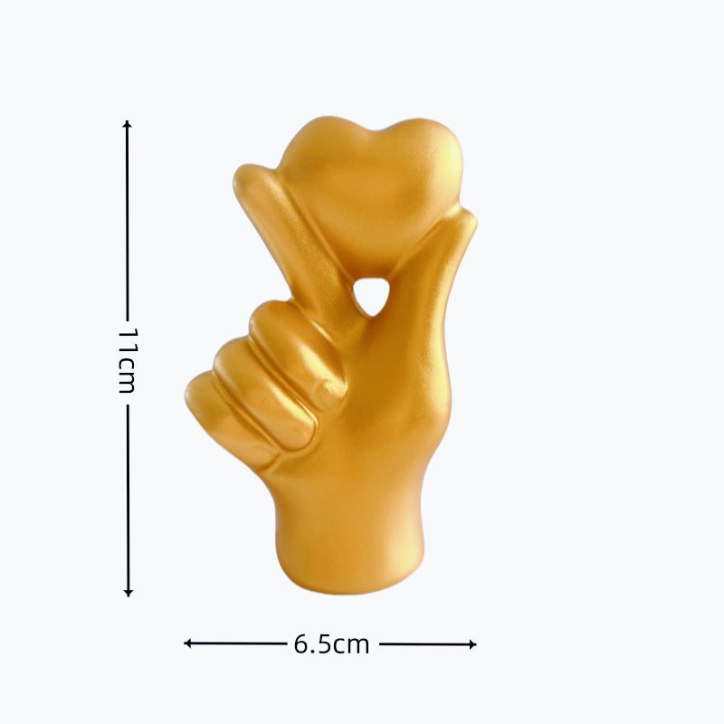 decorative resin crafts valentine's day love gesture ornaments home decor