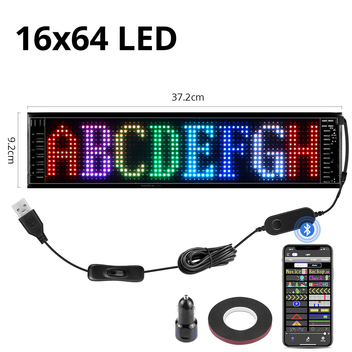 usb programmable led pixel matrix soft screen