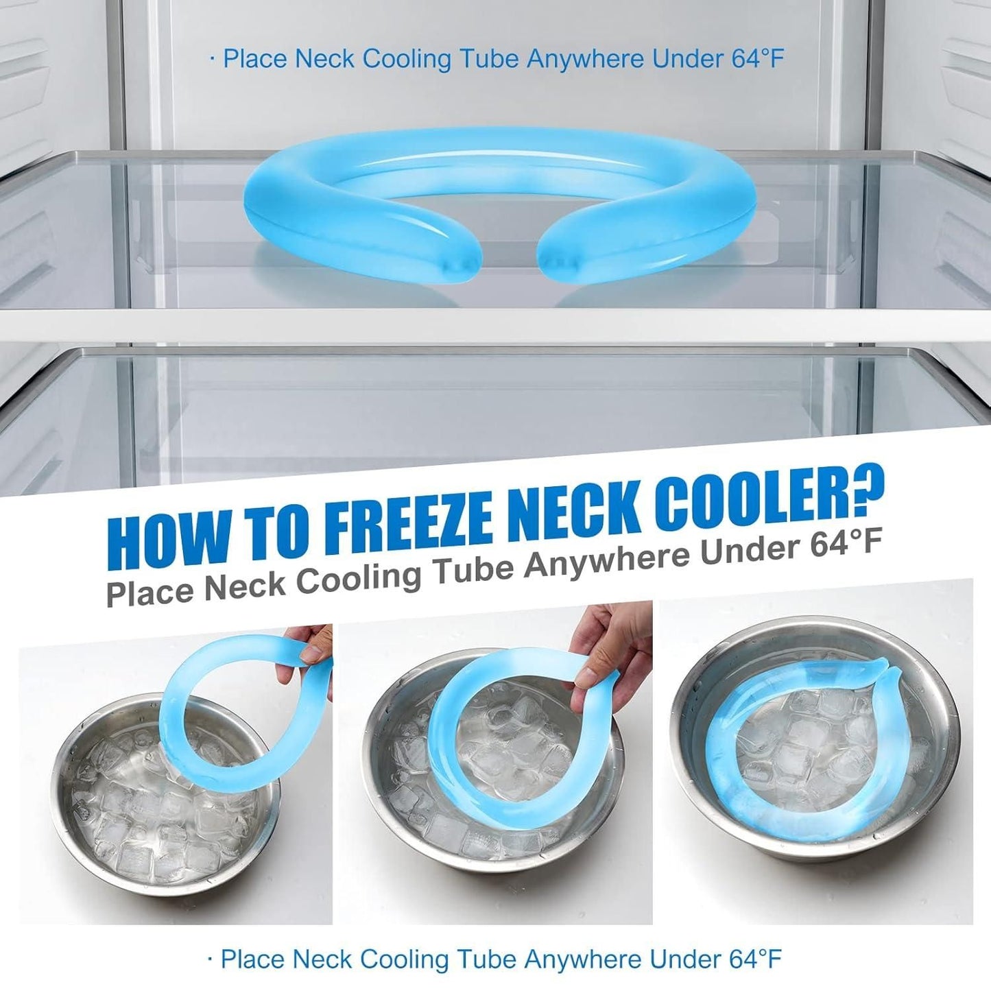 reusable neck cooling wraps tube