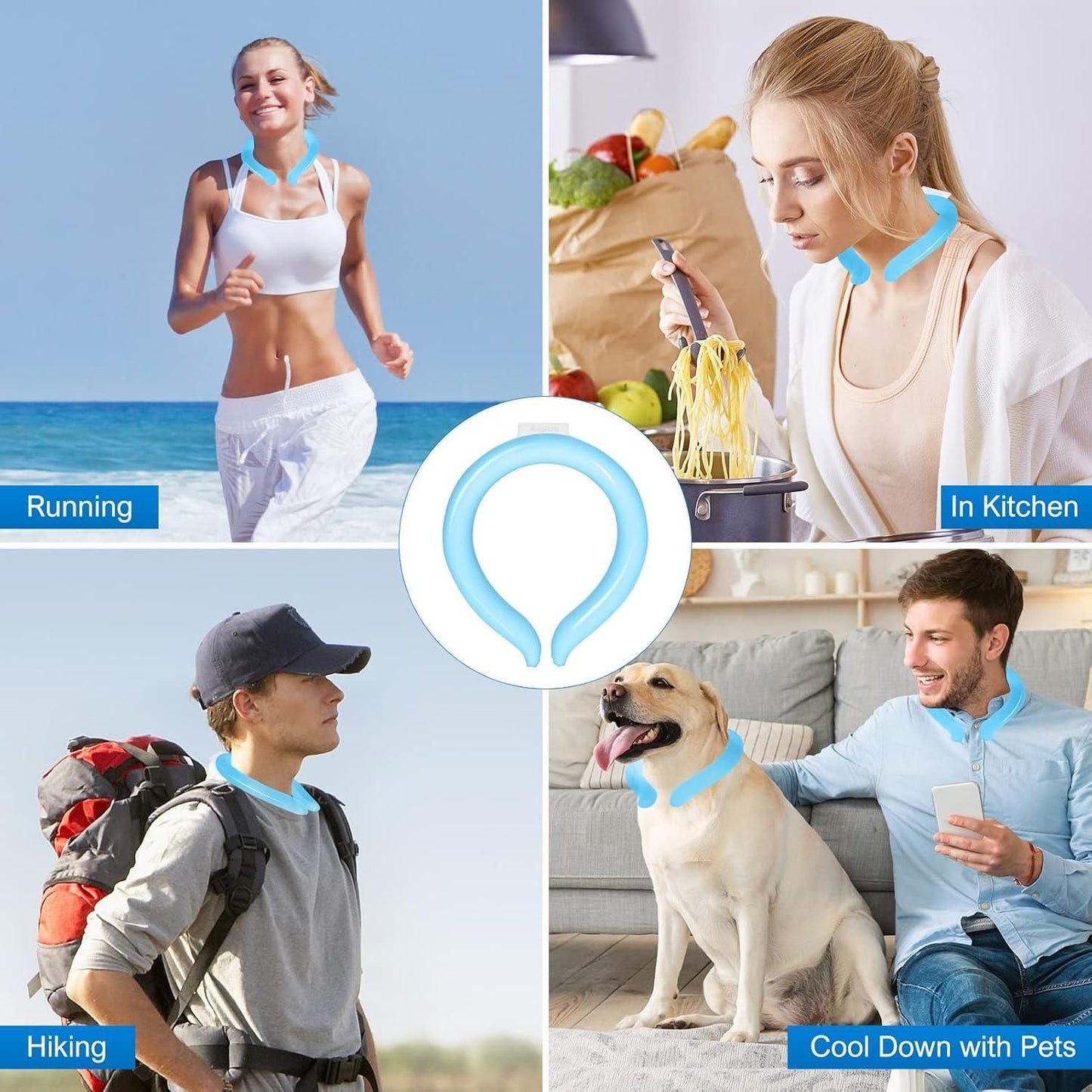 reusable neck cooling wraps tube