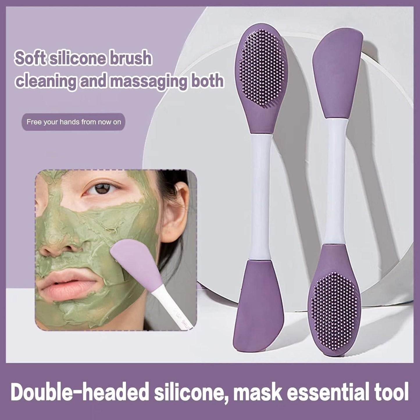 silicone face mask brush applicator