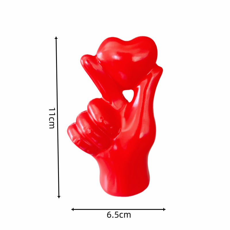 decorative resin crafts valentine's day love gesture ornaments home decor