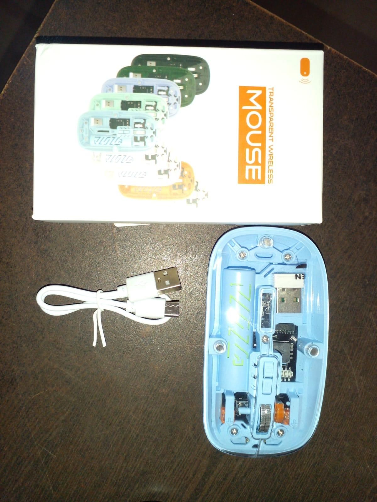 rechargeable transparent mouse (ai design)