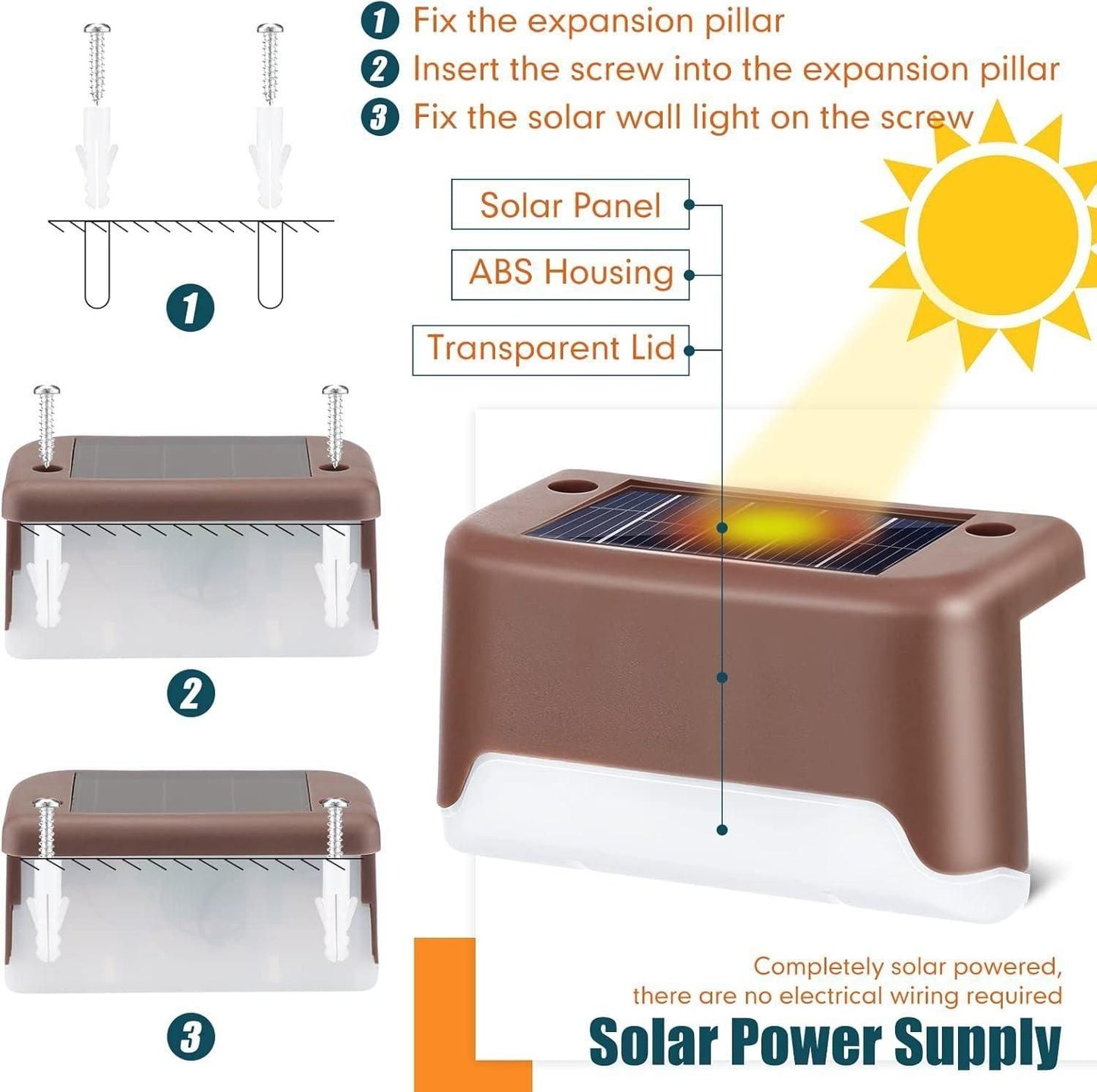 solar deck lights - outdoor