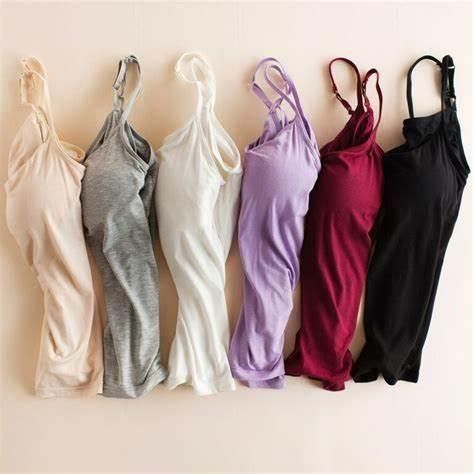 women's loose cami with built-in tank top (free size)