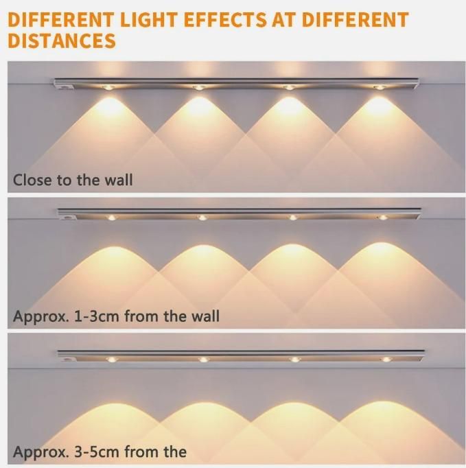 led motion sensor cabinet with usb rechargeble