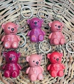 bear matte lipstick keychain (pack of 2, assorted)