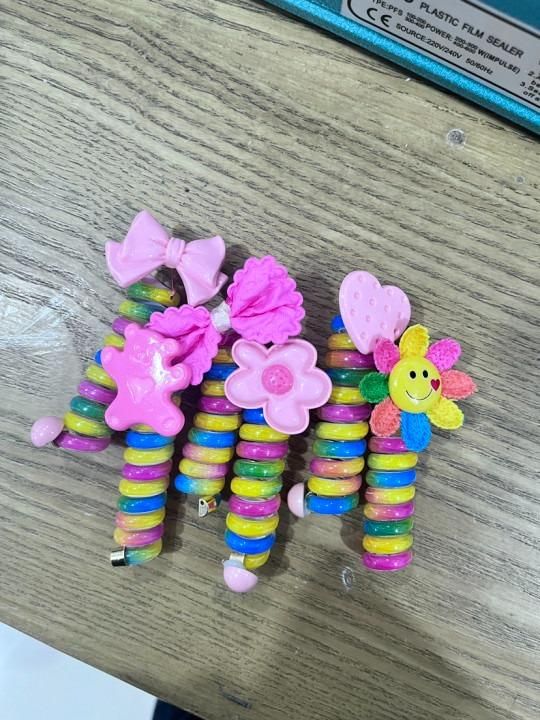 girl elastic spiral hair bands (5pcs)
