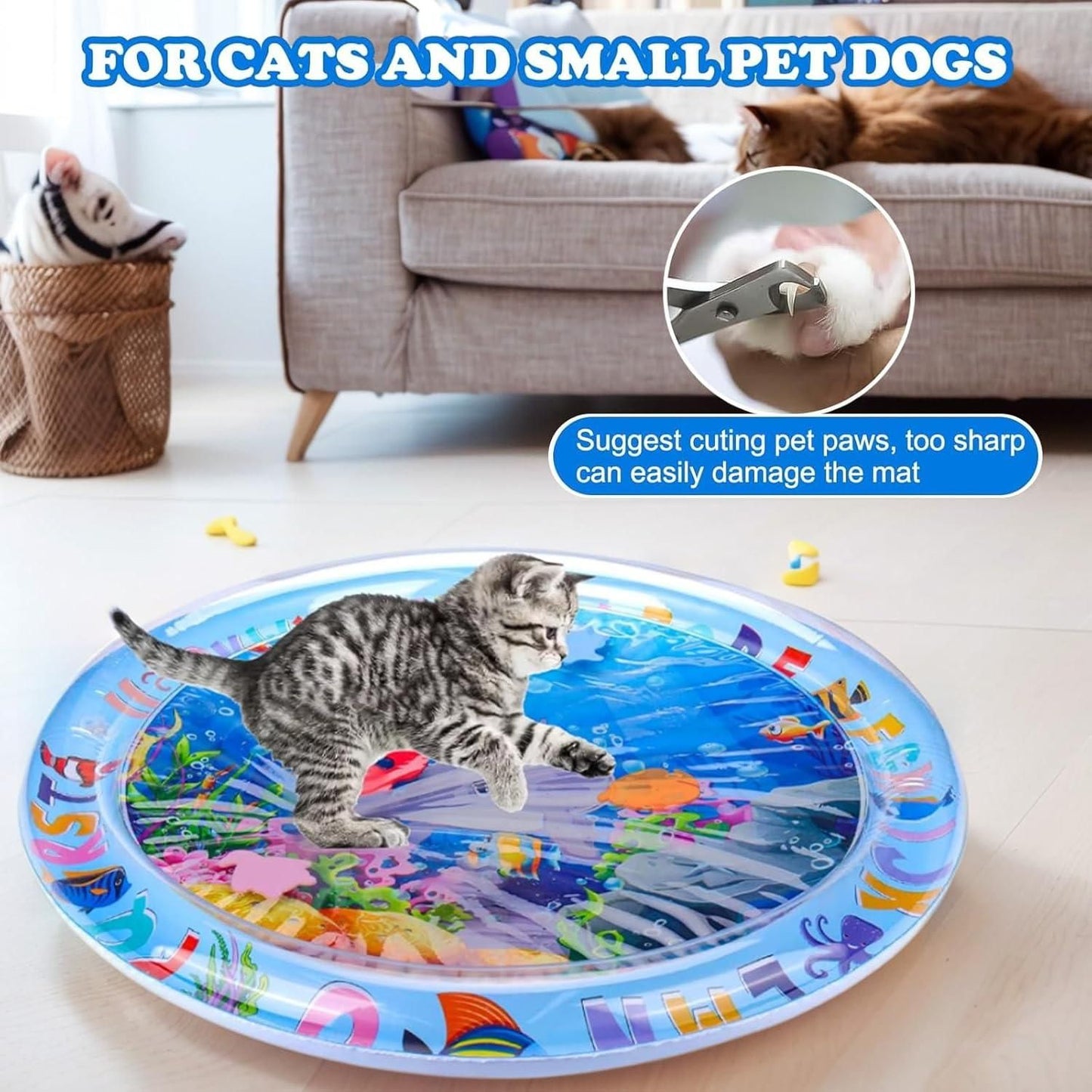 pet water sensory play mat