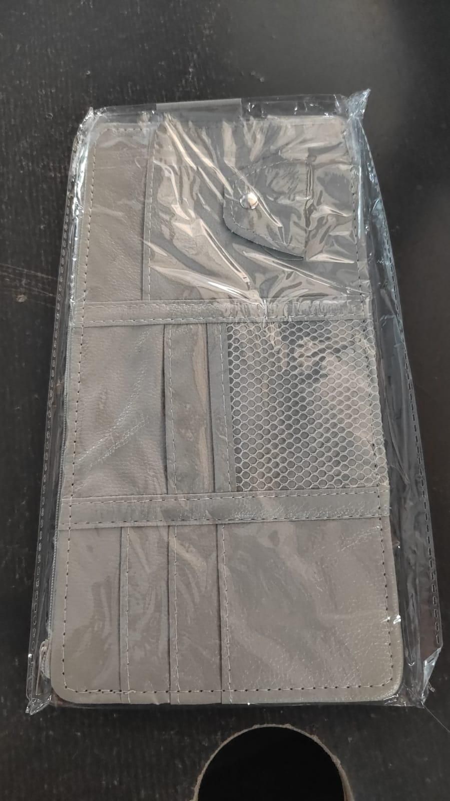 sun visor storage pouch car organizer