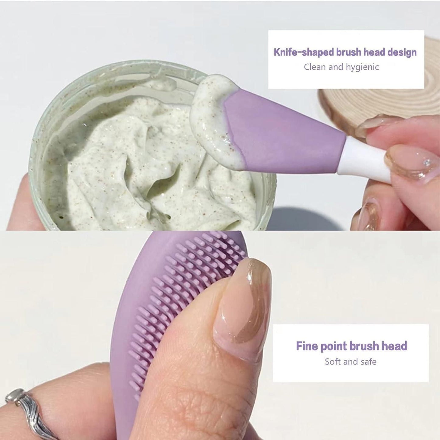 silicone face mask brush applicator