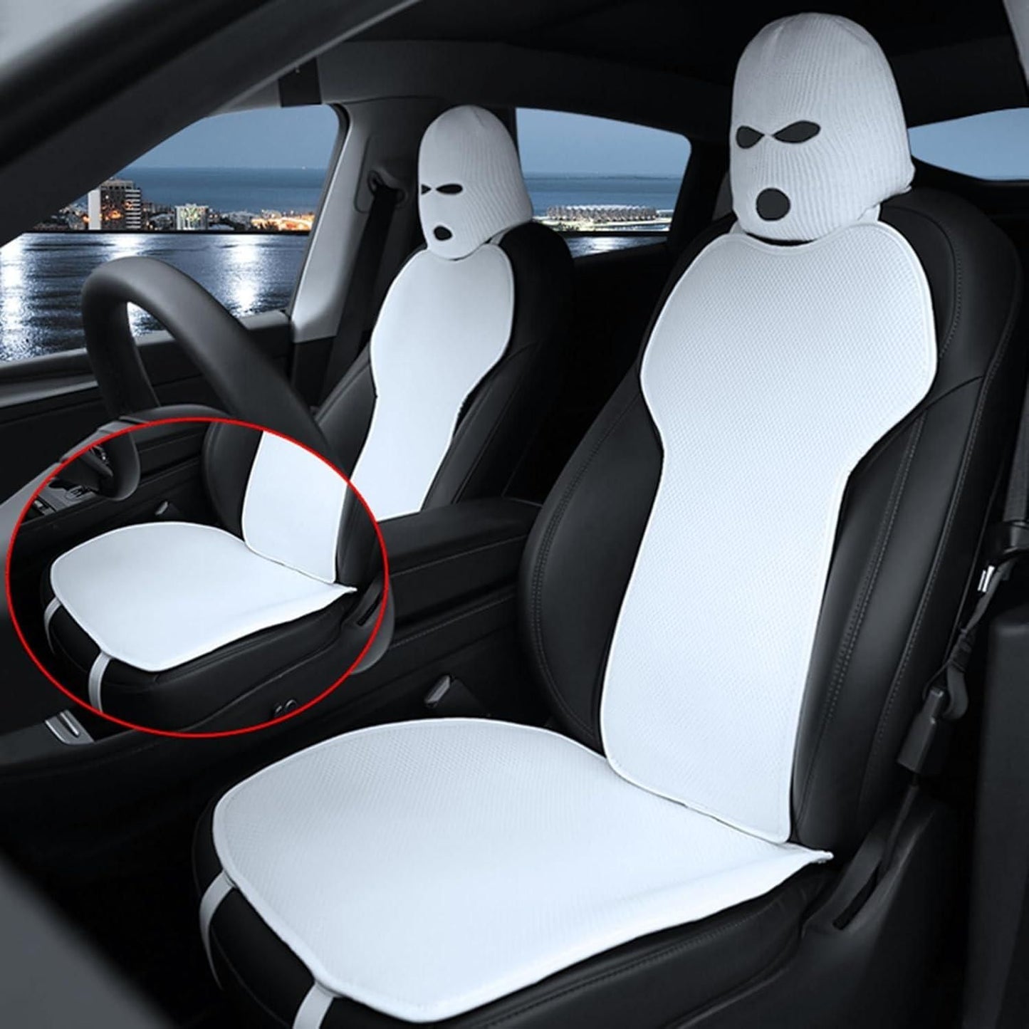 funny spoof car seat headgear