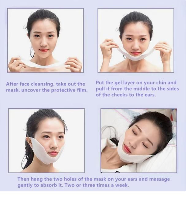 v-shaped gel face lifting mask