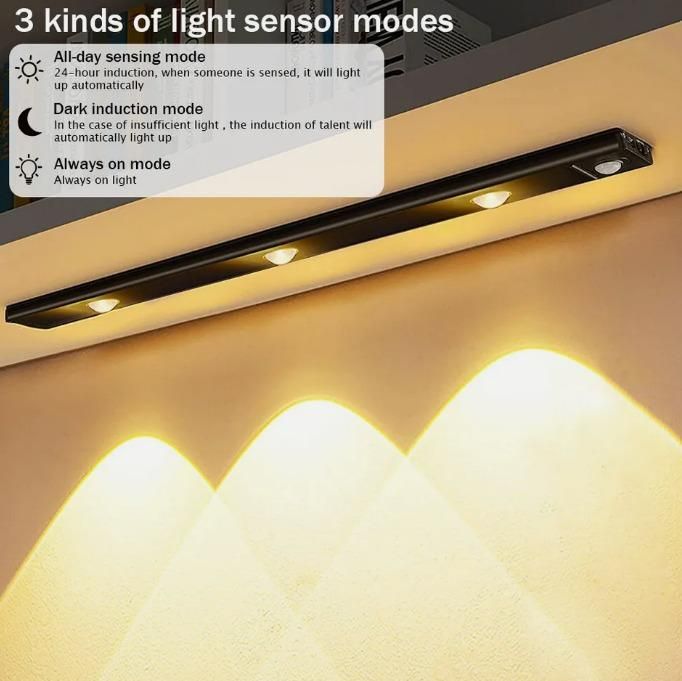 led motion sensor cabinet with usb rechargeble