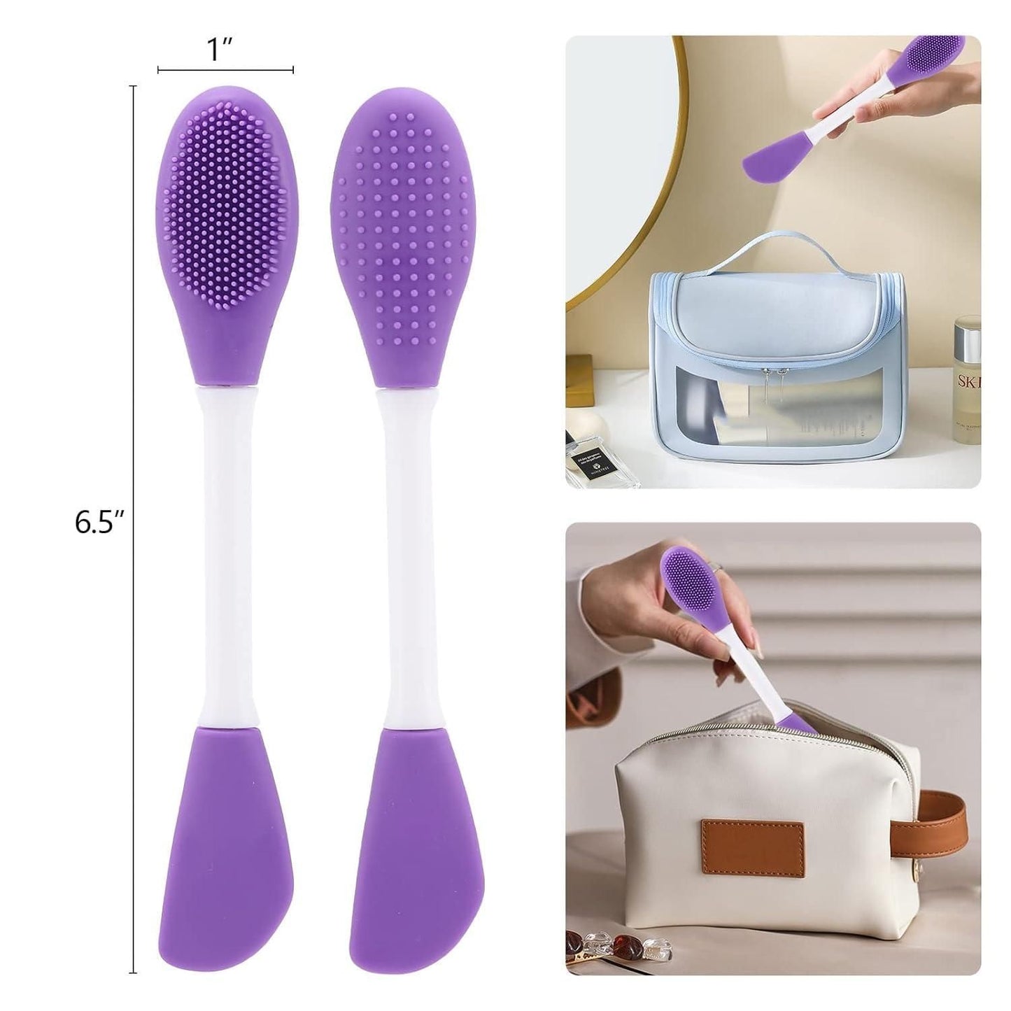 silicone face mask brush applicator