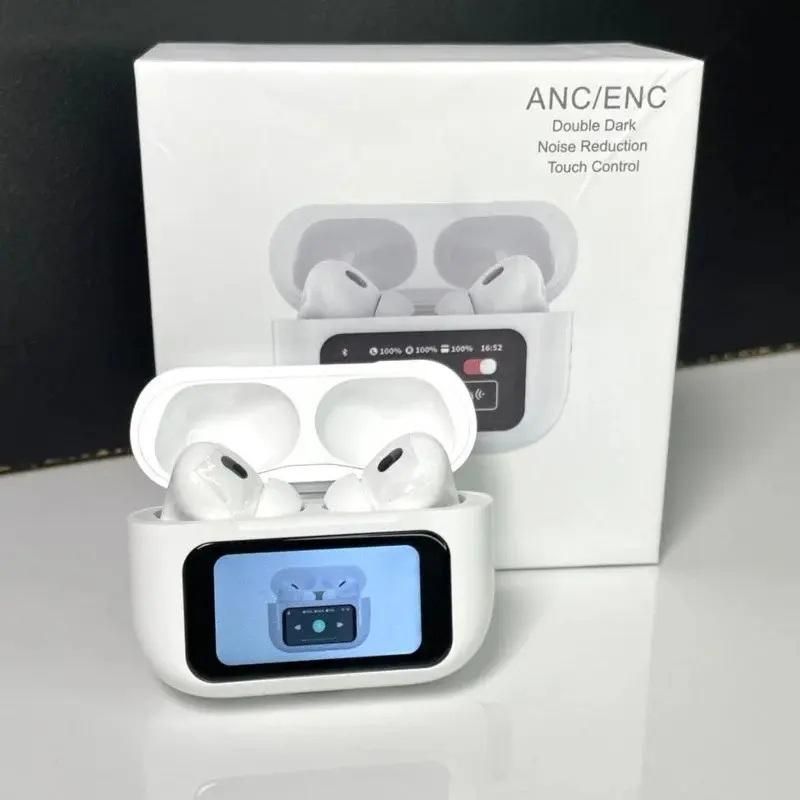 smart wireless earbuds with lcd touch screen