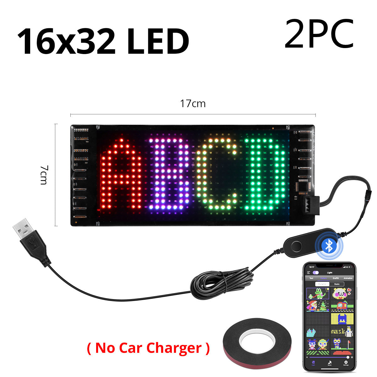 usb programmable led pixel matrix soft screen