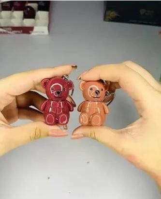 bear matte lipstick keychain (pack of 2, assorted)