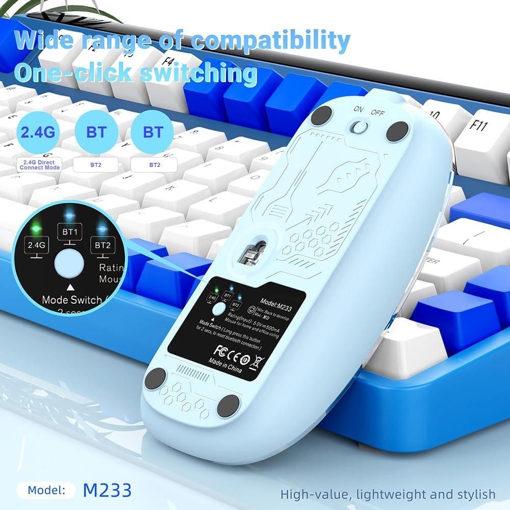 rechargeable transparent mouse (ai design)