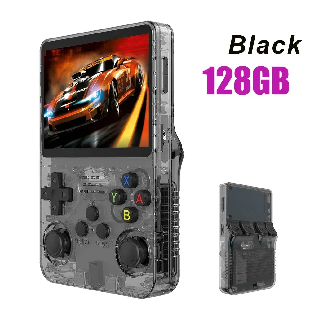 new r36s retro handheld game console linux system 3.5 inch ips screen portable pocket video player 64gb 128gb games kid gift
