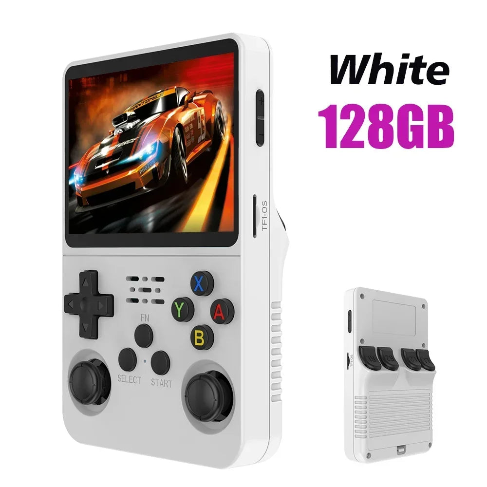 new r36s retro handheld game console linux system 3.5 inch ips screen portable pocket video player 64gb 128gb games kid gift