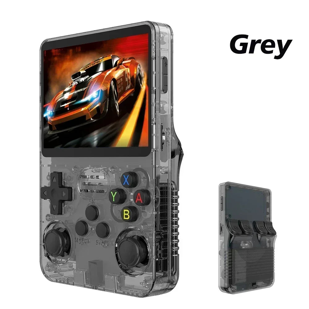 new r36s retro handheld game console linux system 3.5 inch ips screen portable pocket video player 64gb 128gb games kid gift