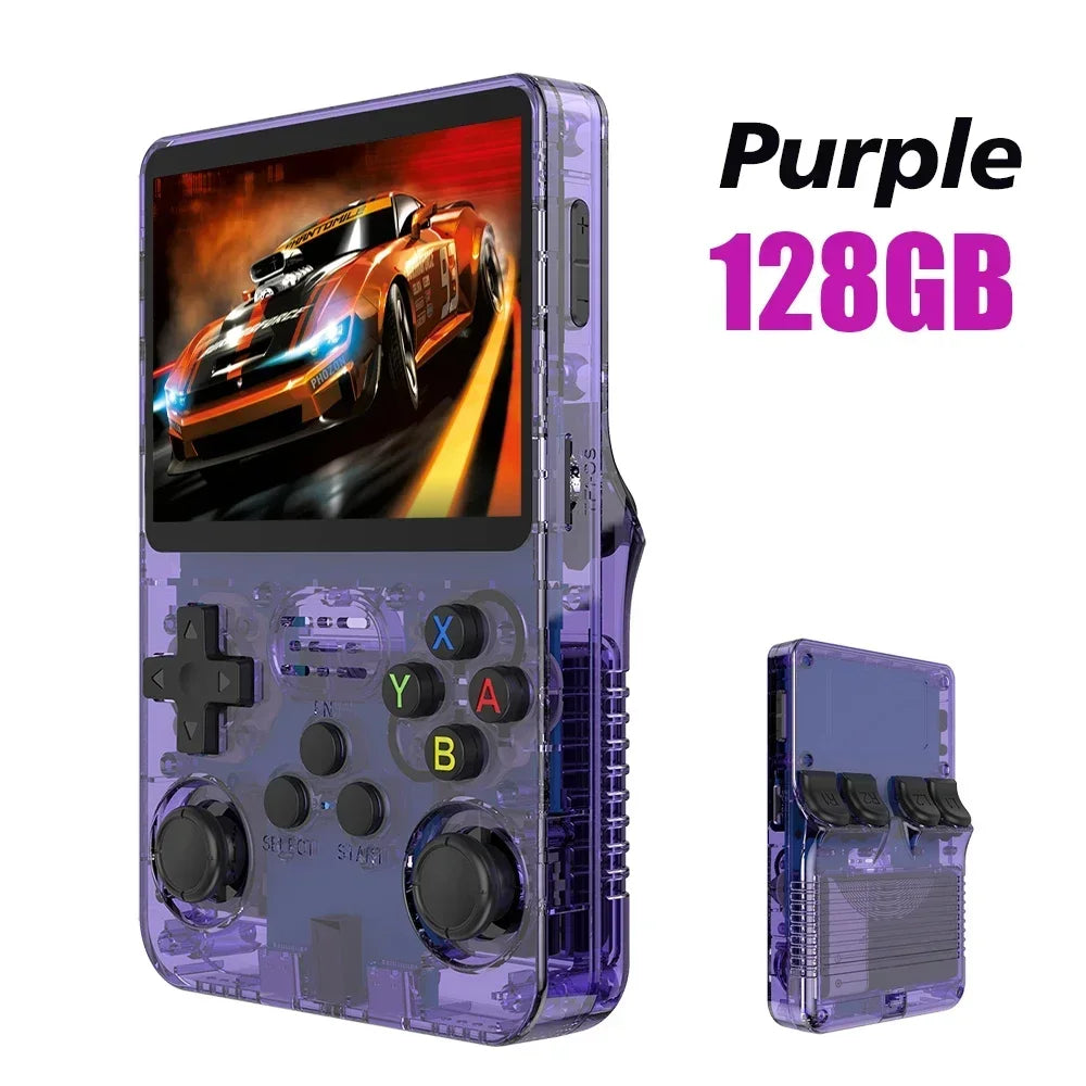 new r36s retro handheld game console linux system 3.5 inch ips screen portable pocket video player 64gb 128gb games kid gift