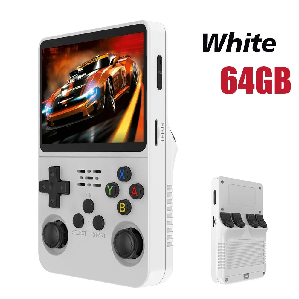 new r36s retro handheld game console linux system 3.5 inch ips screen portable pocket video player 64gb 128gb games kid gift
