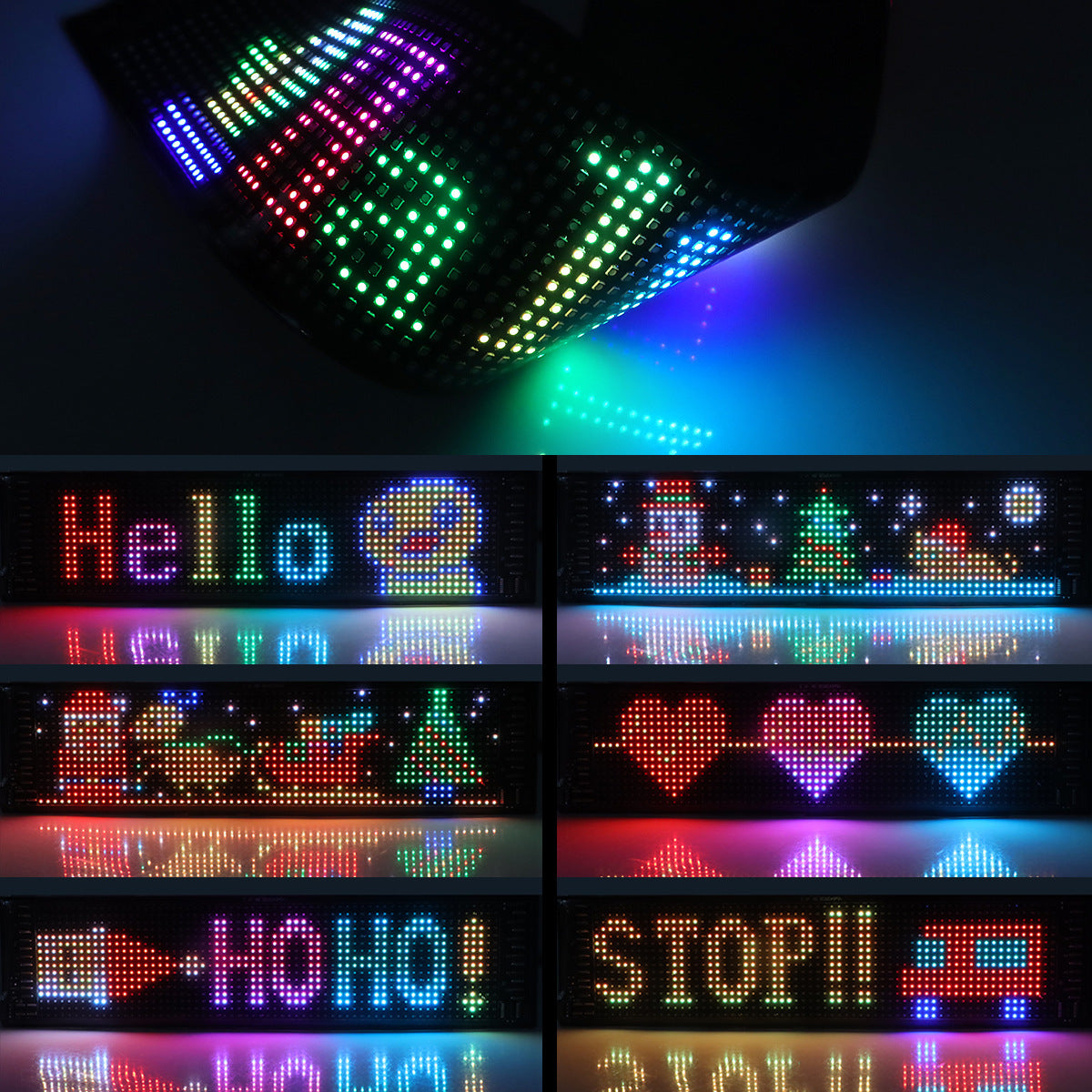 usb programmable led pixel matrix soft screen