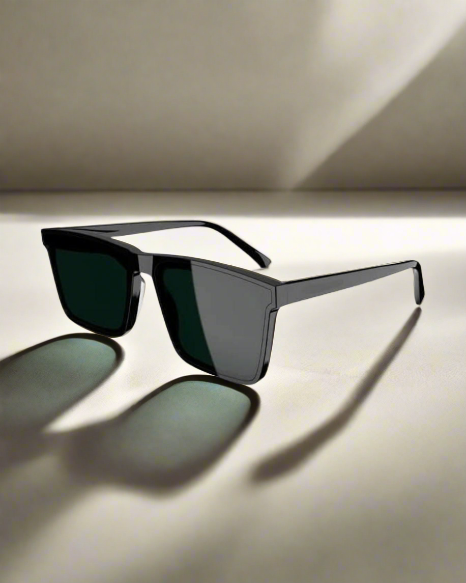 polarized retro square sunglasses