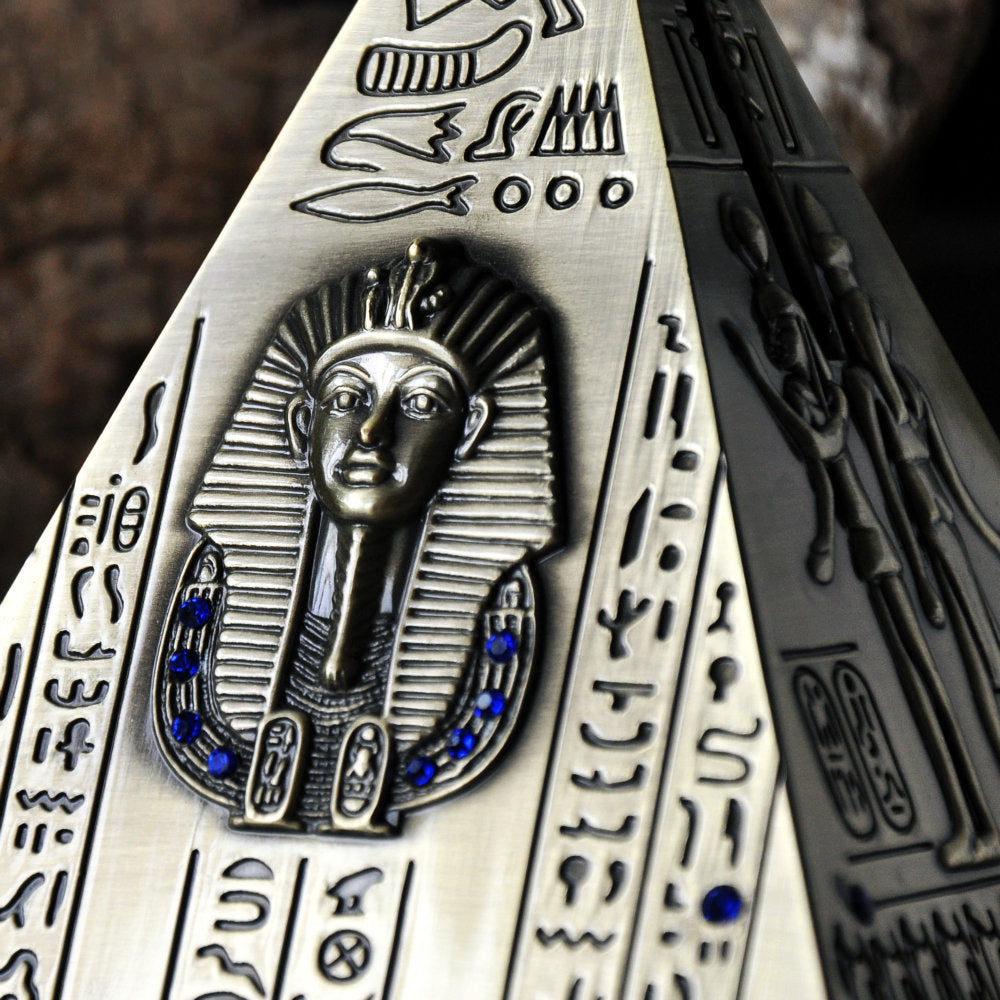 retro pharaoh pyramid piggy bank