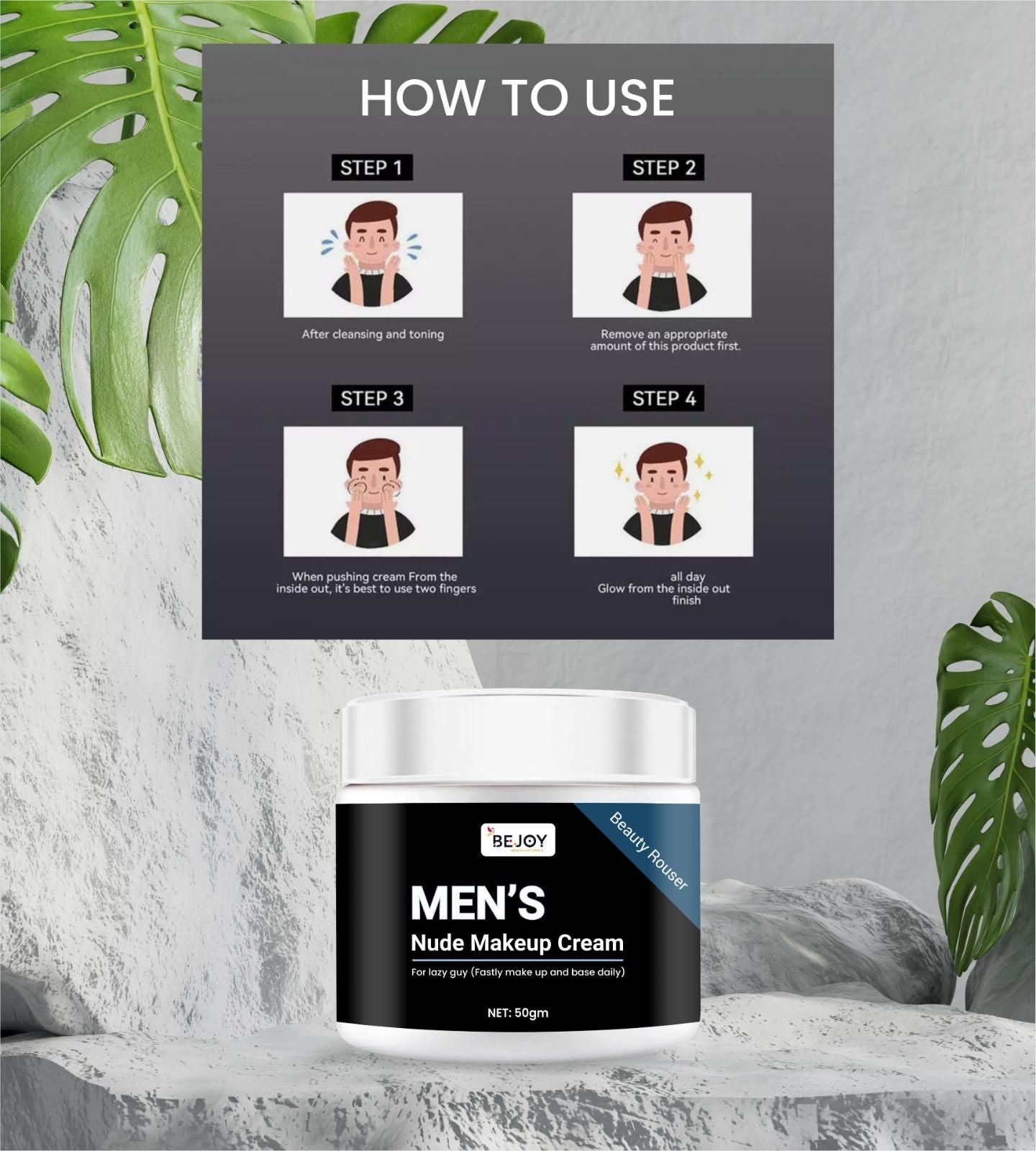 men's nude makeup cream