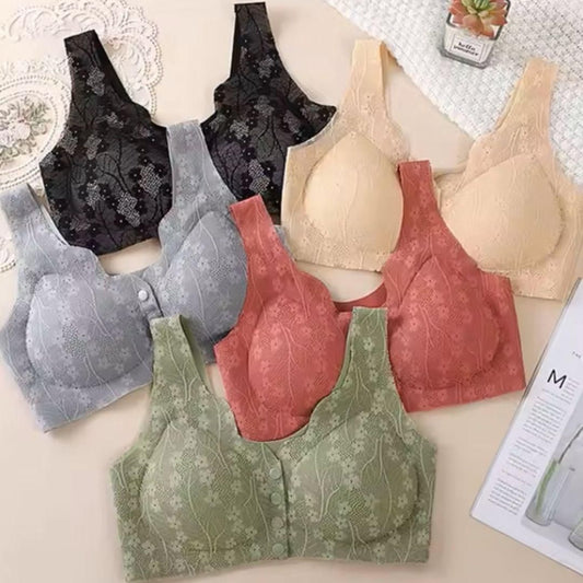 Women's Ring Tank Top Lace Stylish Button Bra (pack of 4)