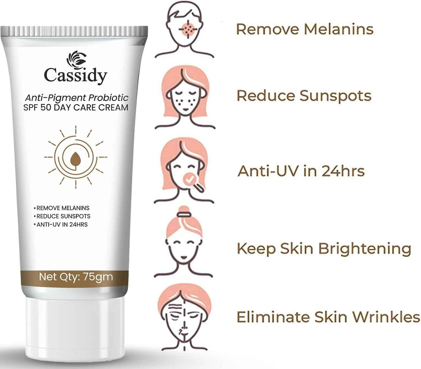 CASSIDY Anti-Pigment Probiotic SPF Cream