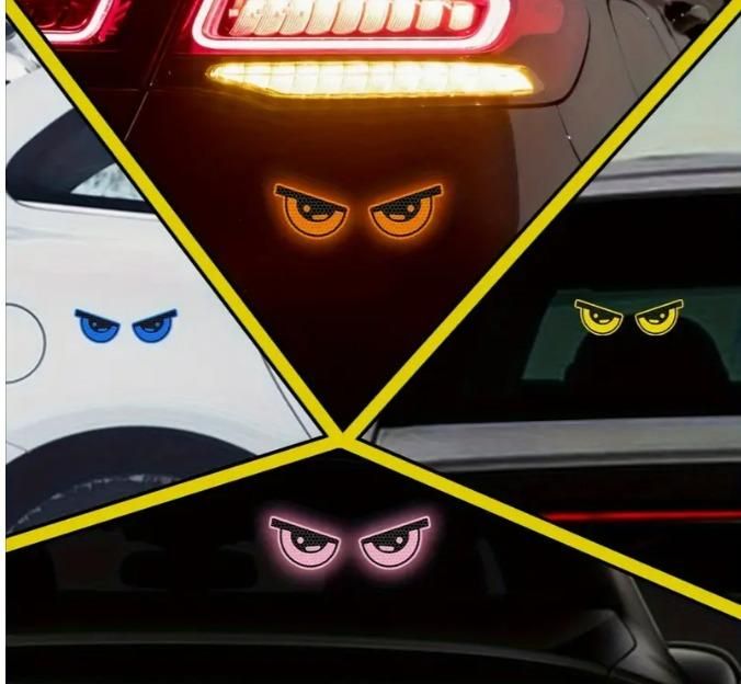 Monster Eyes Car Reflective Stickers Pack of 1 (2 pieces)