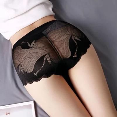 ladies smooth nylon lace underwear (pack of 3)
