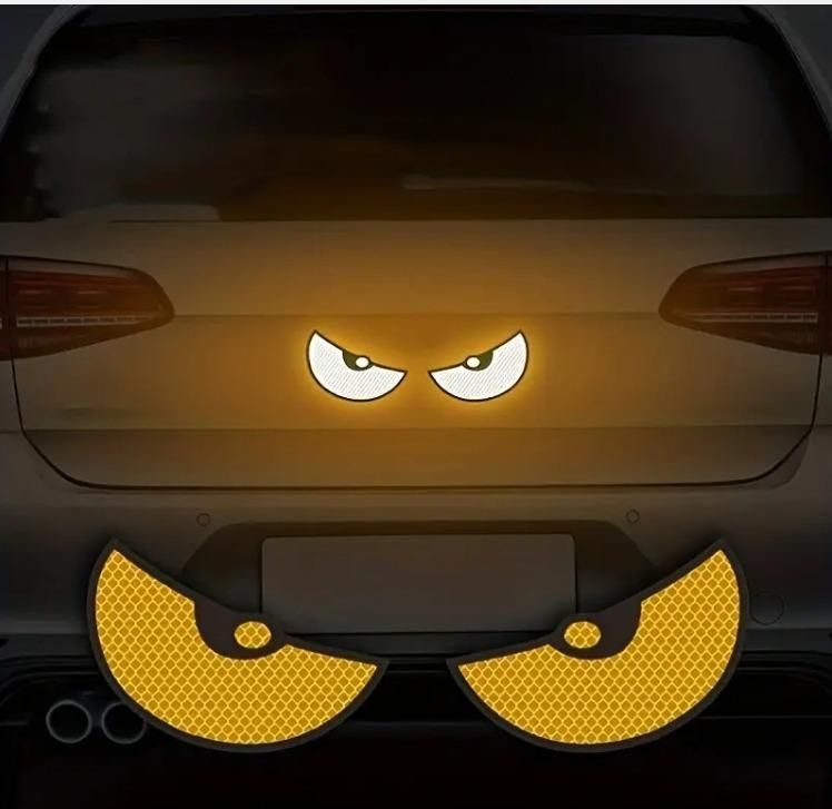 Monster Eyes Car Reflective Stickers Pack of 1 (2 pieces)