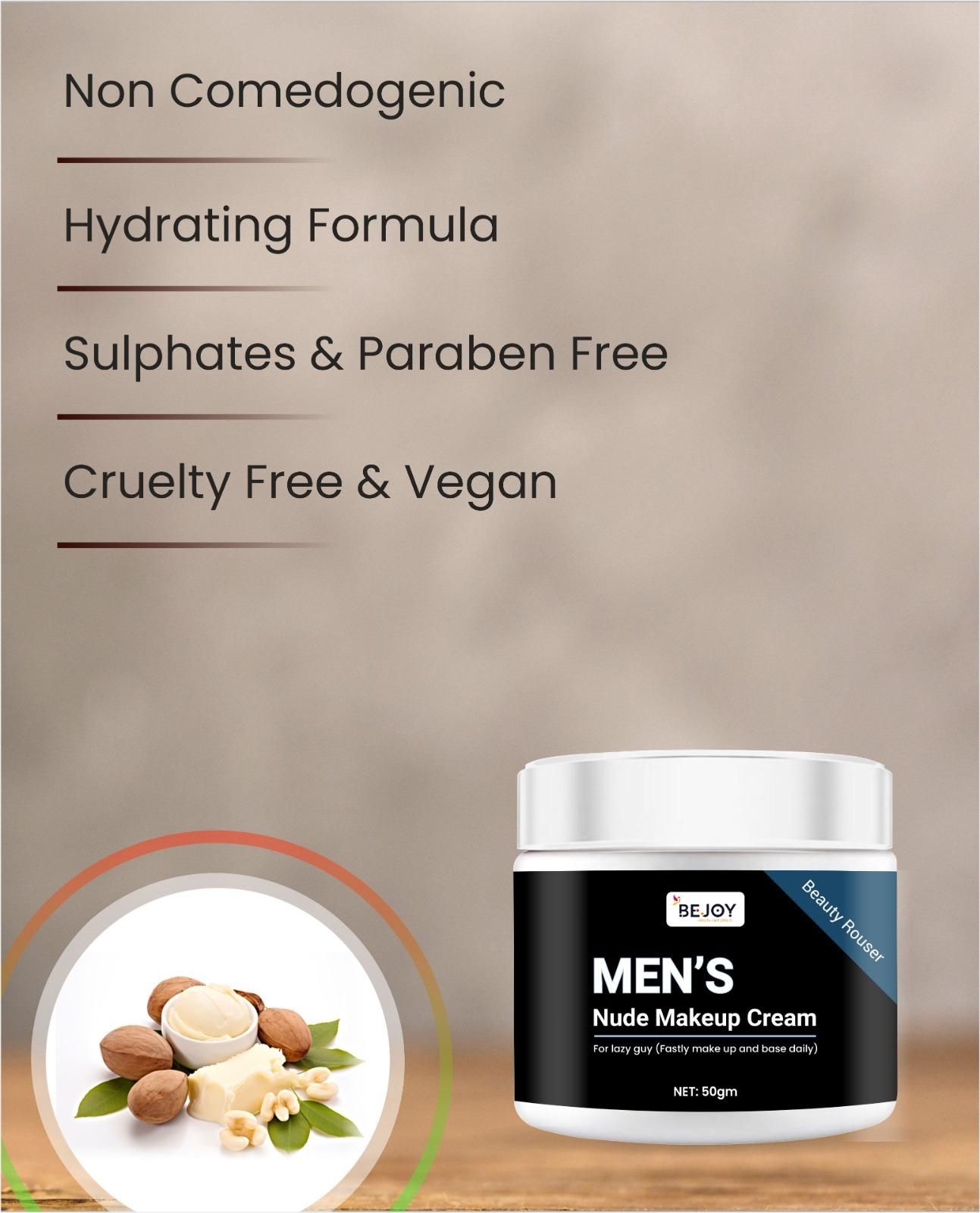 men's nude makeup cream