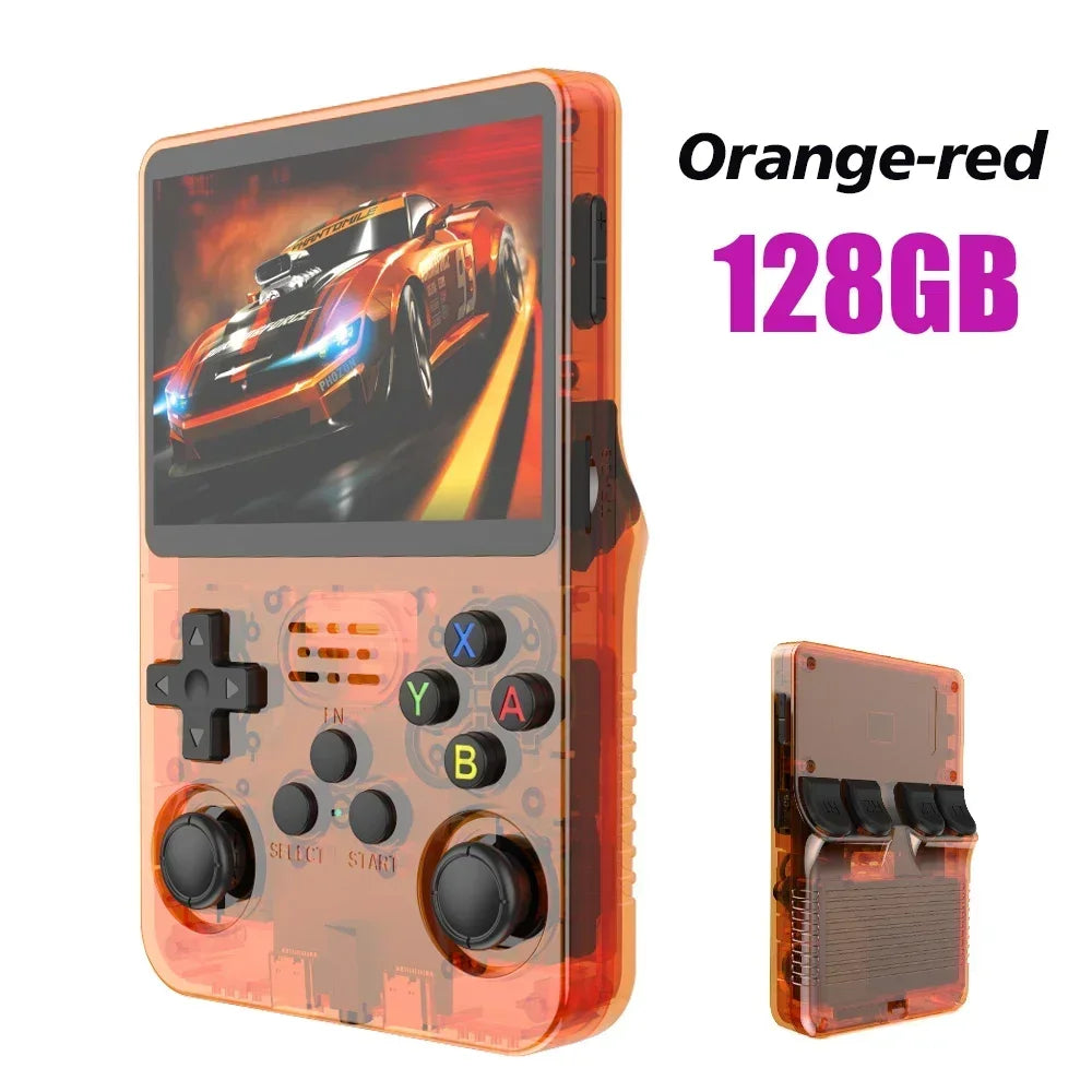 new r36s retro handheld game console linux system 3.5 inch ips screen portable pocket video player 64gb 128gb games kid gift