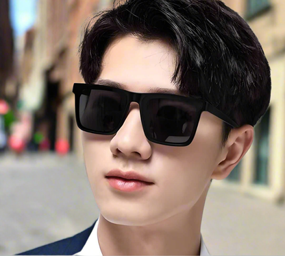 Polarized Retro Square Sunglasses